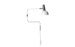 Ray Vägglampa Vit/Nickel