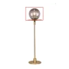 Reservglas Art Deco Bordslampa Mässing/Rök