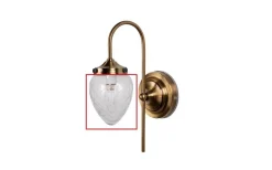 Reservglas till Juni Vägglampa/Fönsterlampa Klarglas