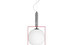 Reservglas till Torrano Golv-/ Taklampa Ø30cm Vit/Svart