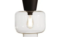 Ritz Plafond 25cm E27 Klar/Svart