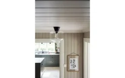 Ritz Plafond 25cm E27 Klar/Svart