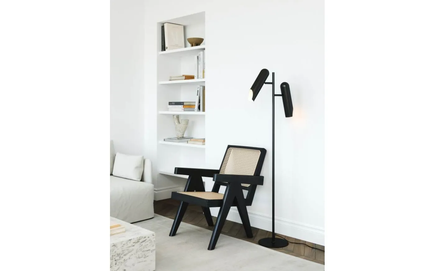 Rochelle Golvlampa 145cm Svart