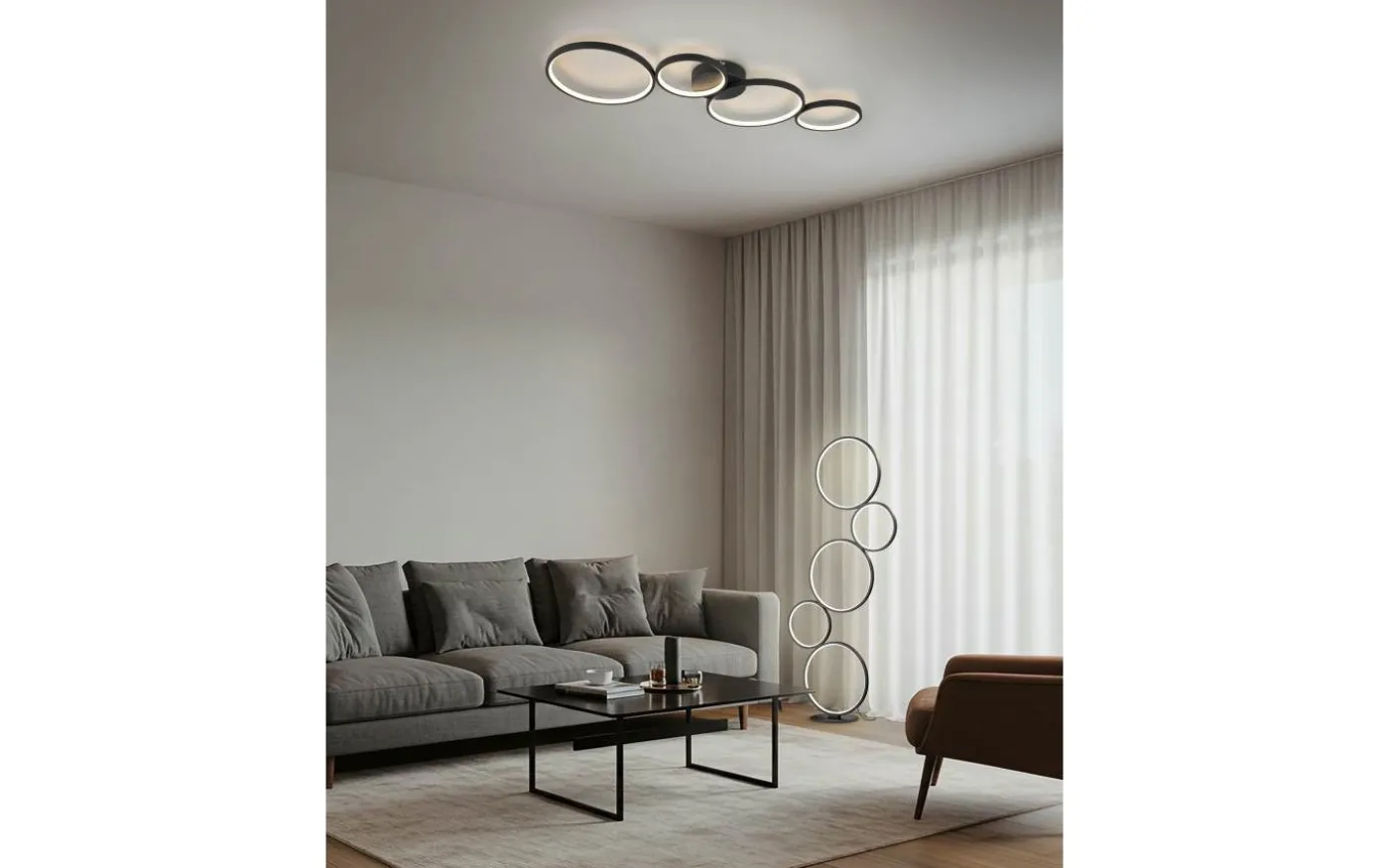 Rondo Golvlampa LED mattsvart