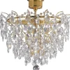 Rosendal Kristallplafond 48cm 4L Guld