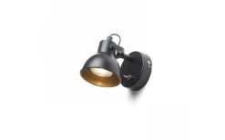 Rosita I Vägglampa 12cm Svart