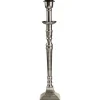 Salong Lampfot Metall 42cm Antiksilver