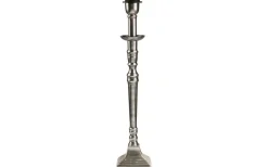 Salong Lampfot Metall 42cm Antiksilver