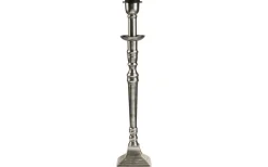 Salong Lampfot Metall 33cm Antiksilver