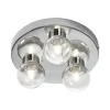 Sandhamn Plafond Ø25cm Krom/Klar IP44