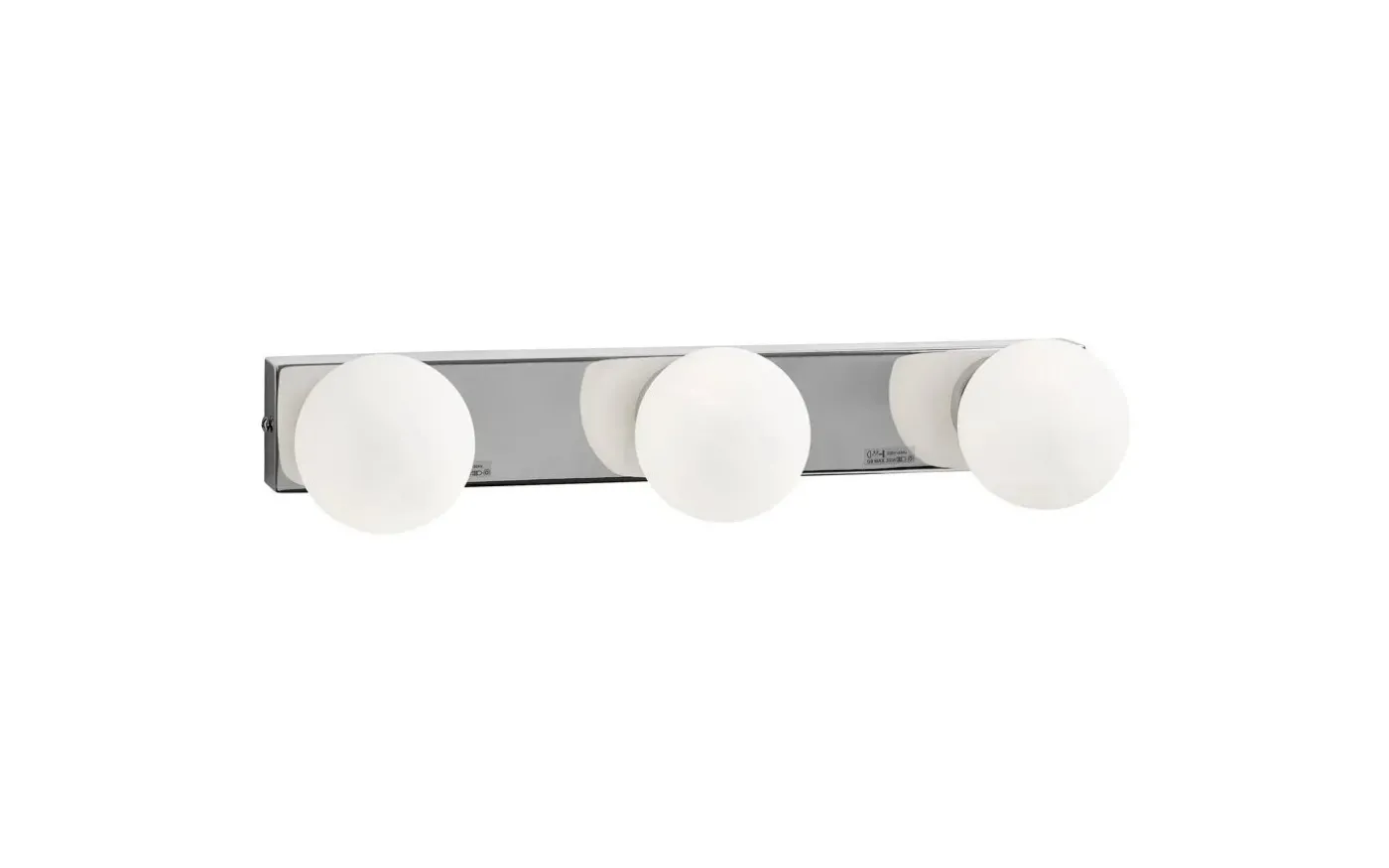 Sandhamn Vägglampa 40cm Krom/Opal IP44