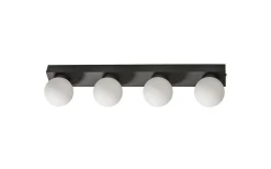 Sandhamn Vägglampa 50cm Svart/Opal IP44