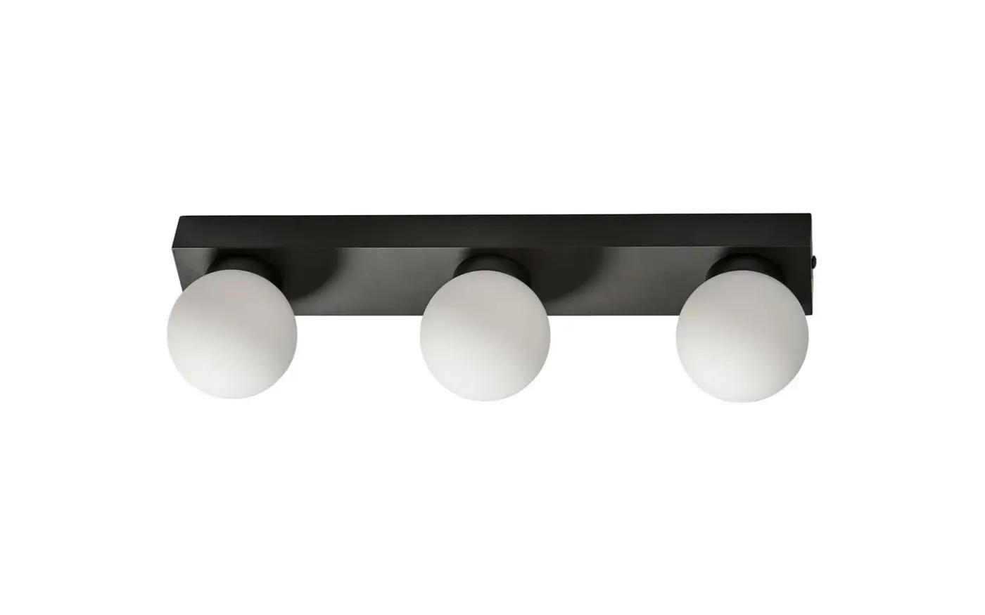 Sandhamn Vägglampa 40cm Svart/Opal IP44