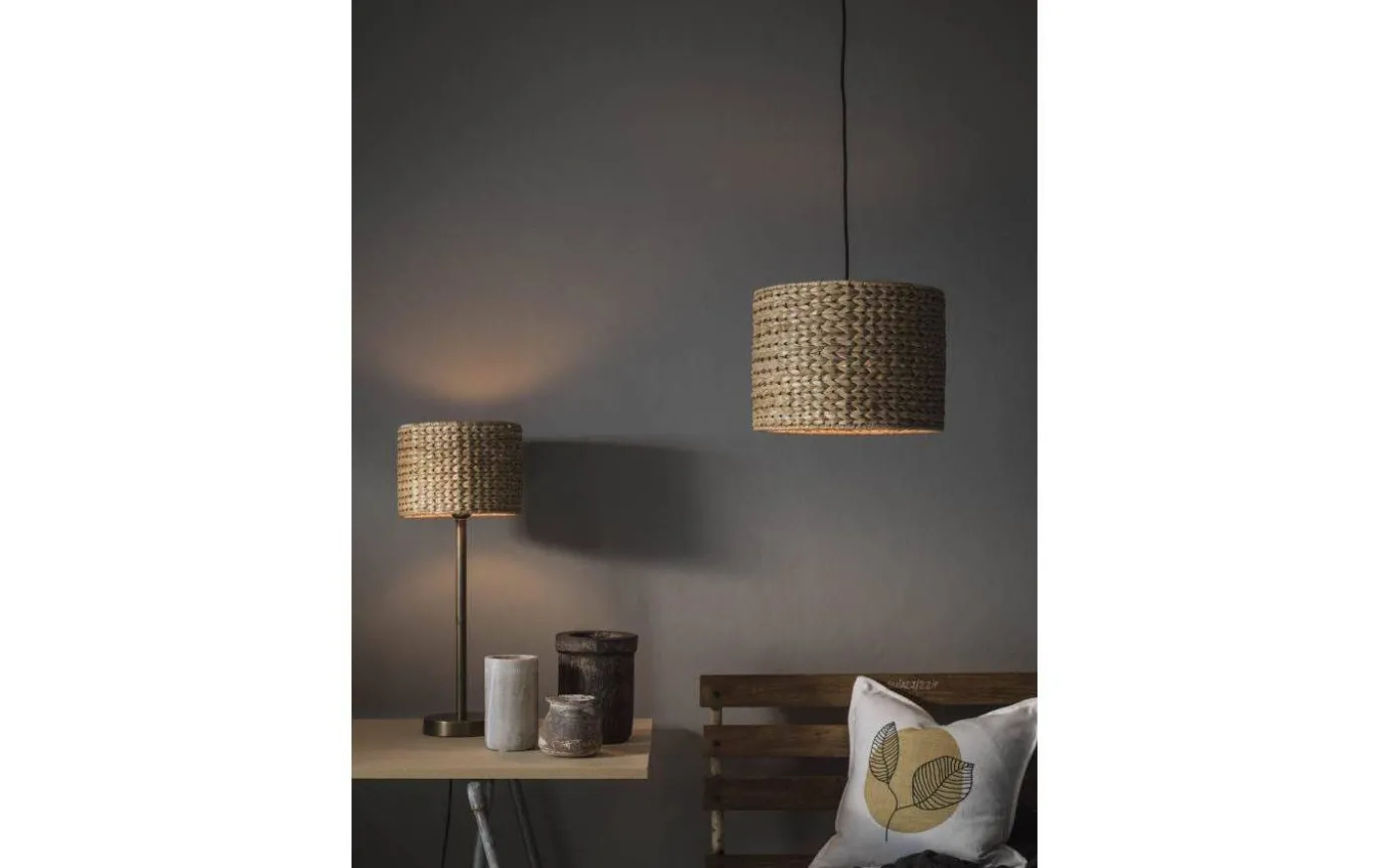 Sandy Lampskärm Cylinder Ø25cm Natur