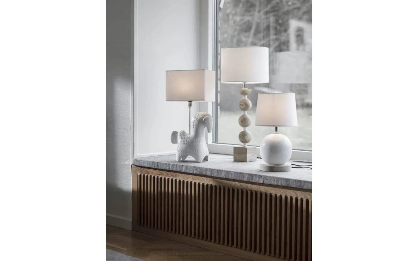 Sara Classic Lampskärm Ø25cm Franza Vit