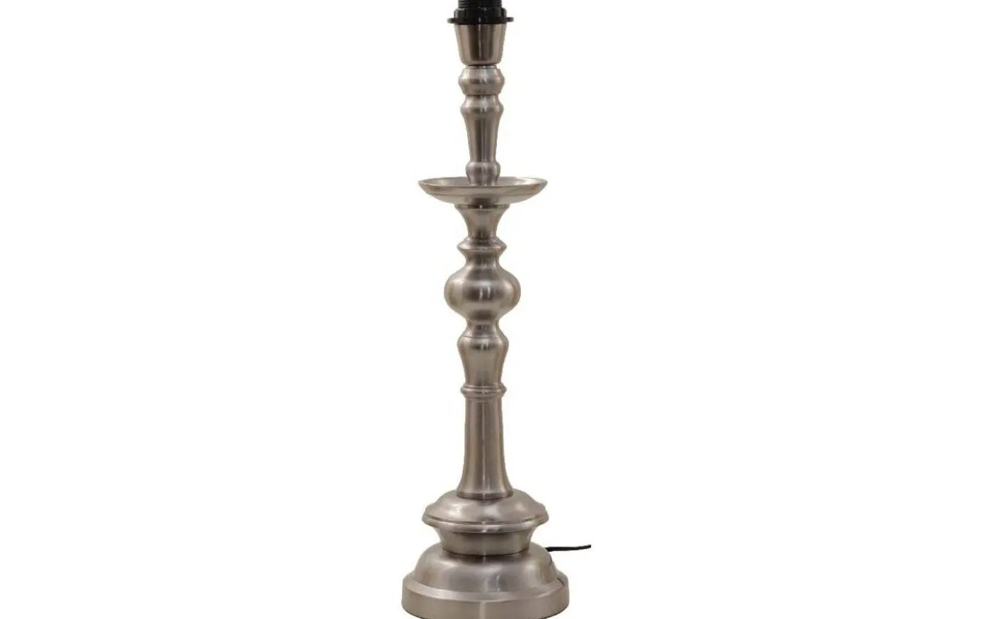 Saxon Lampfot 55cm Antik Silver