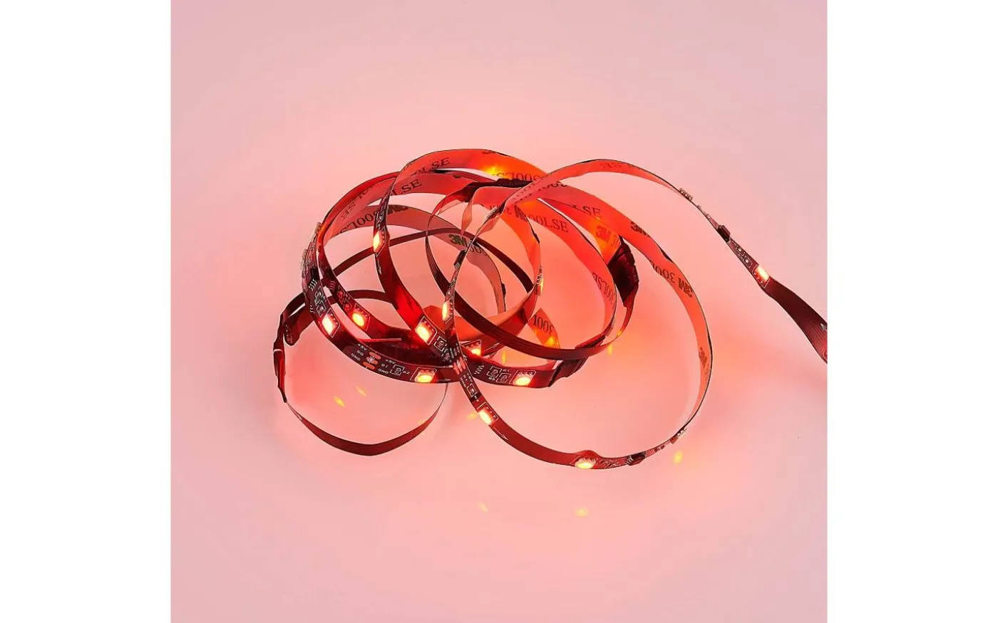 Screen LED-remsa för 21” skärm 1,2m RGB Komplett Kit USB Svart