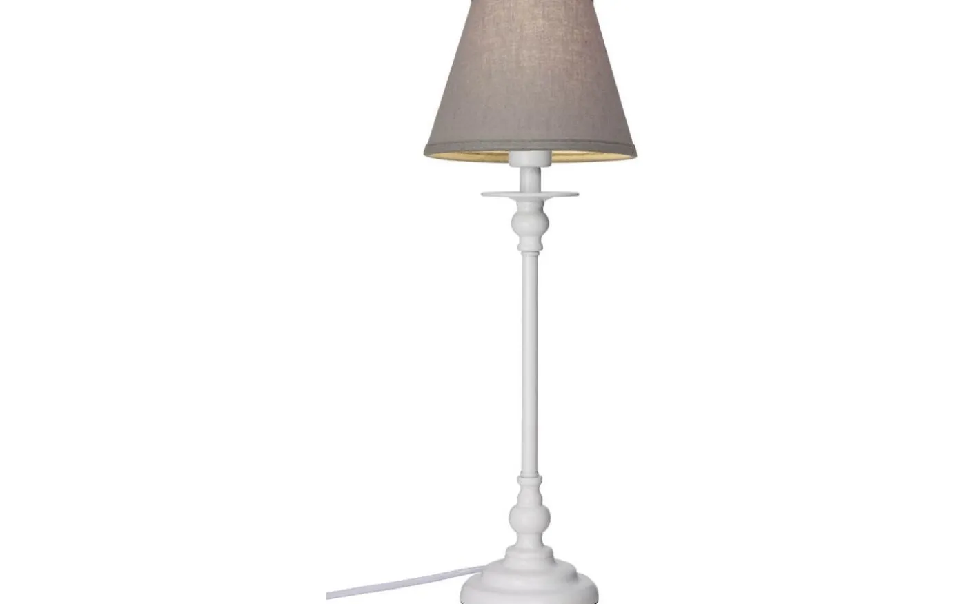 Sophie Lampfot 39cm Vit