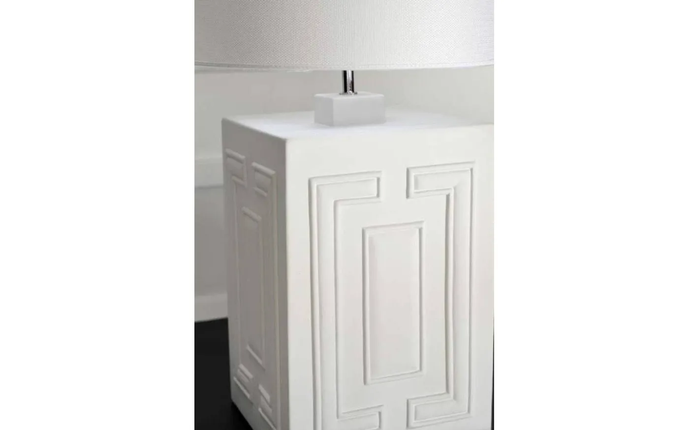 Stucco Lampfot 48cm Matt Vit