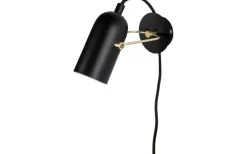 Swan Mini Vägglampa Svart/Mässing