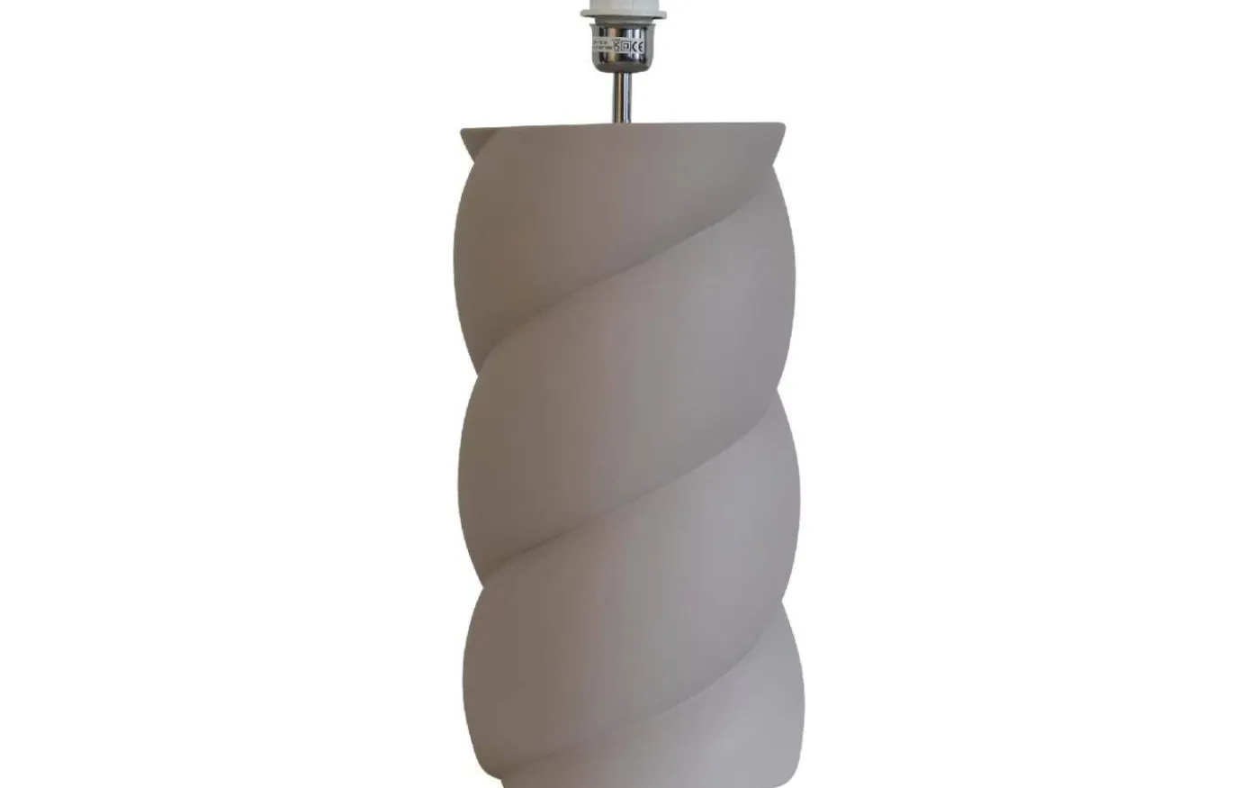 Swirl Lampfot 54cm Greige