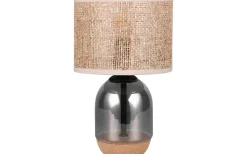 Tara Bordslampa 33cm E27 beige/förkromad