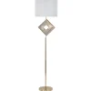 Tempo Golvlampa 161cm Vit/Guld