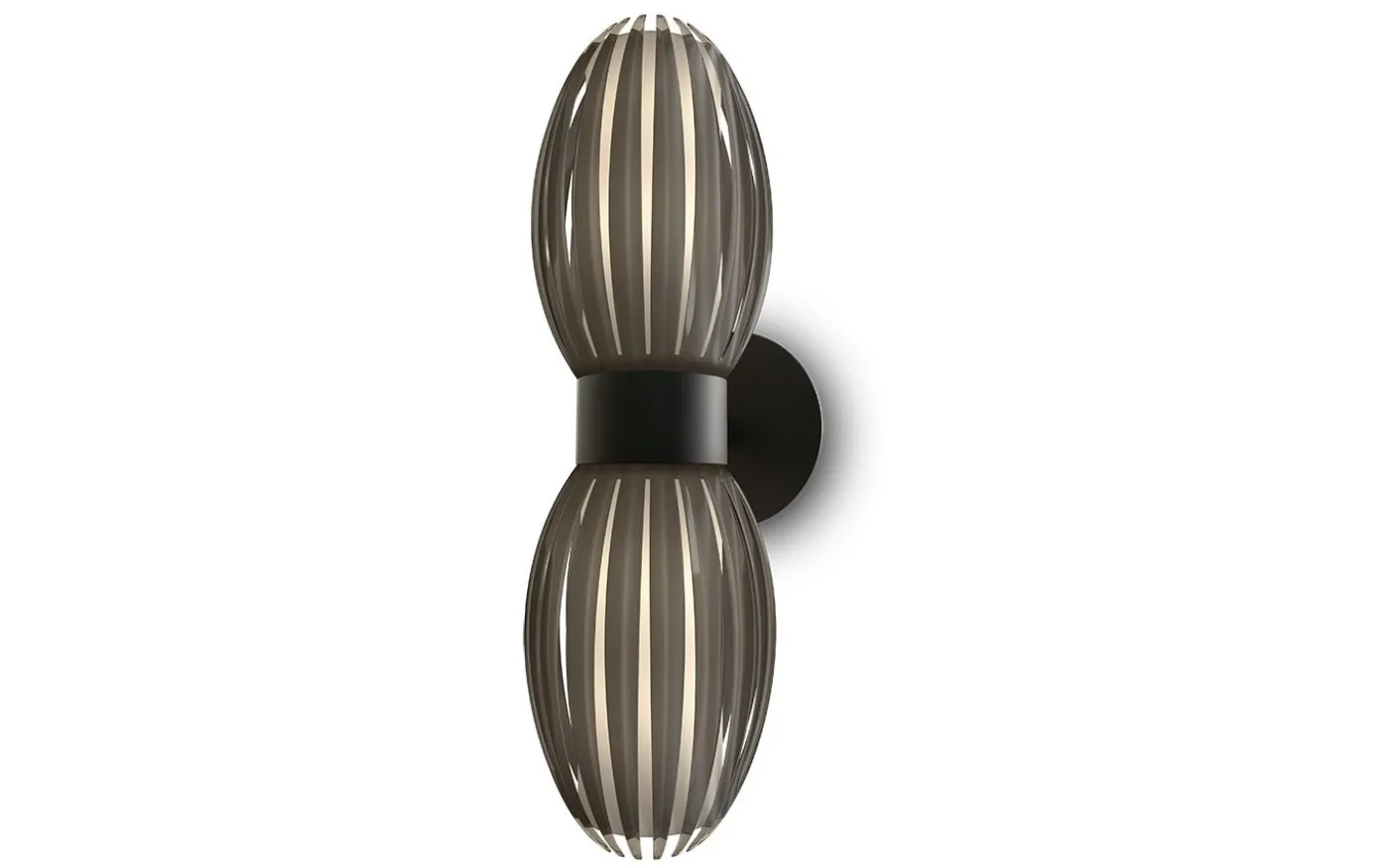 Tentacle Duo Vägglampa 34cm Svart/Rökfärgad