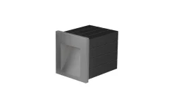 Tess SQ Vägglampa Silvergrå