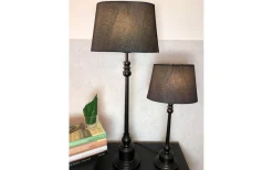 Theo Lampfot 42cm Svart/guld
