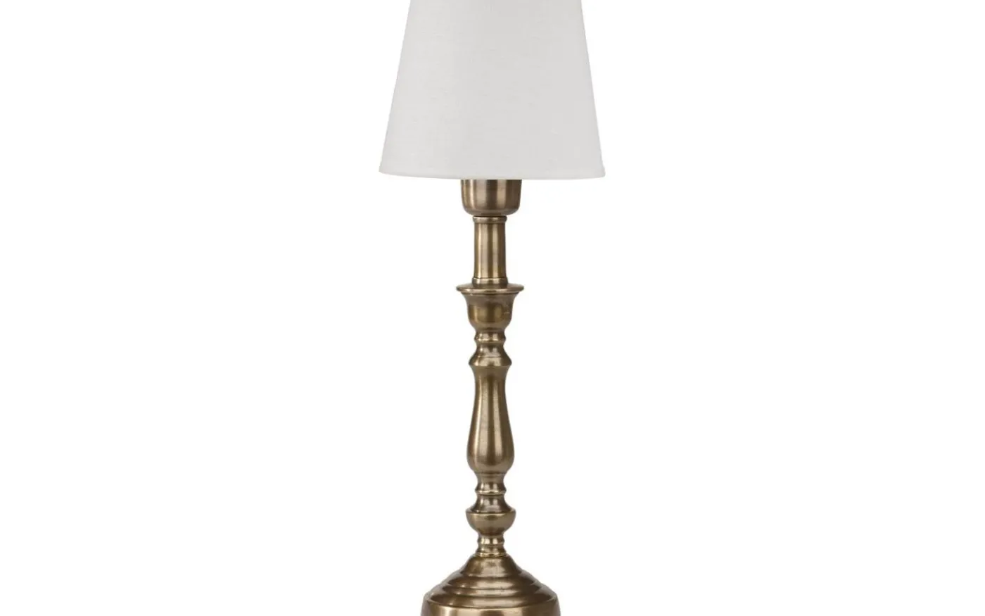 Therese Bordslampa 43cm Antikmässing/Offwhite