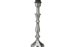 Therese Lampfot 27cm Antiksilver