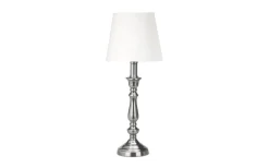 Therese Lampfot 27cm Antiksilver