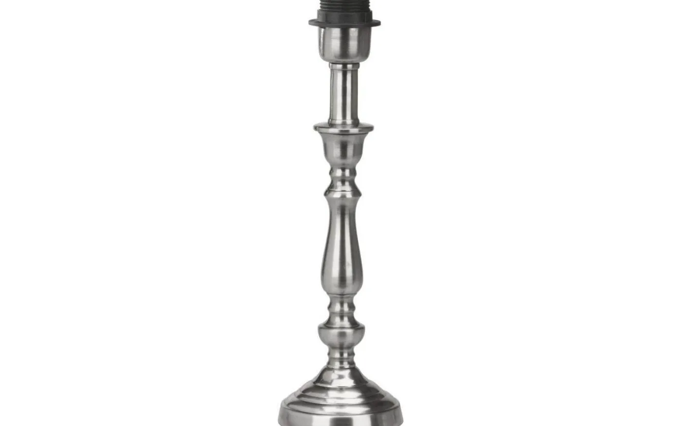 Therese Lampfot 50cm Antiksilver