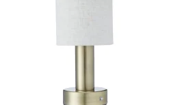 Tiara Uppladdningsbar Bordslampa 24cm LED CCT Antikmässing