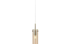 Tibia Fönsterlampa 7cm Amber/Antikmässing