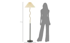 Titan Golvlampa 172cm Svart/Guld