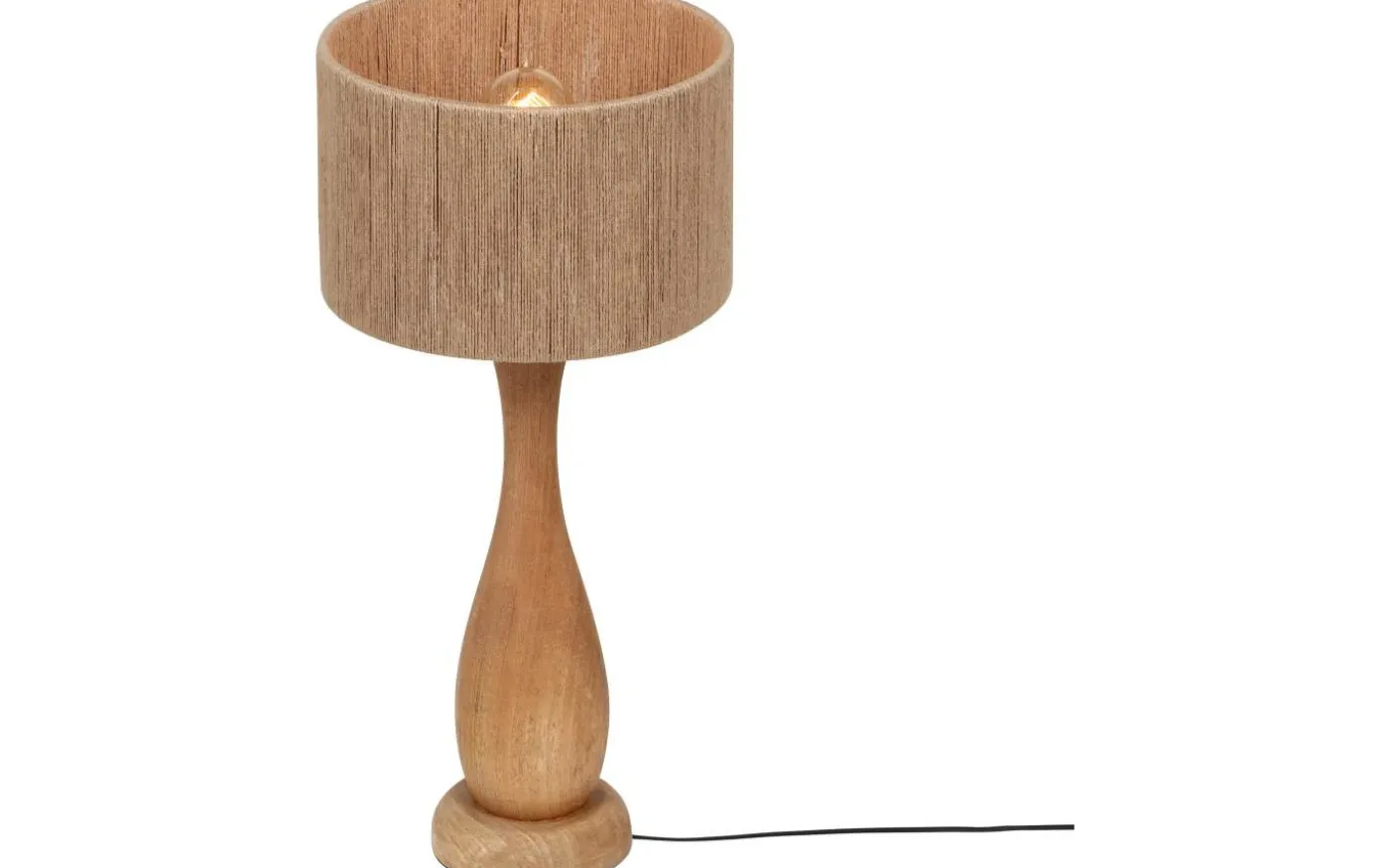Toba Bordslampa E27 trä/beige