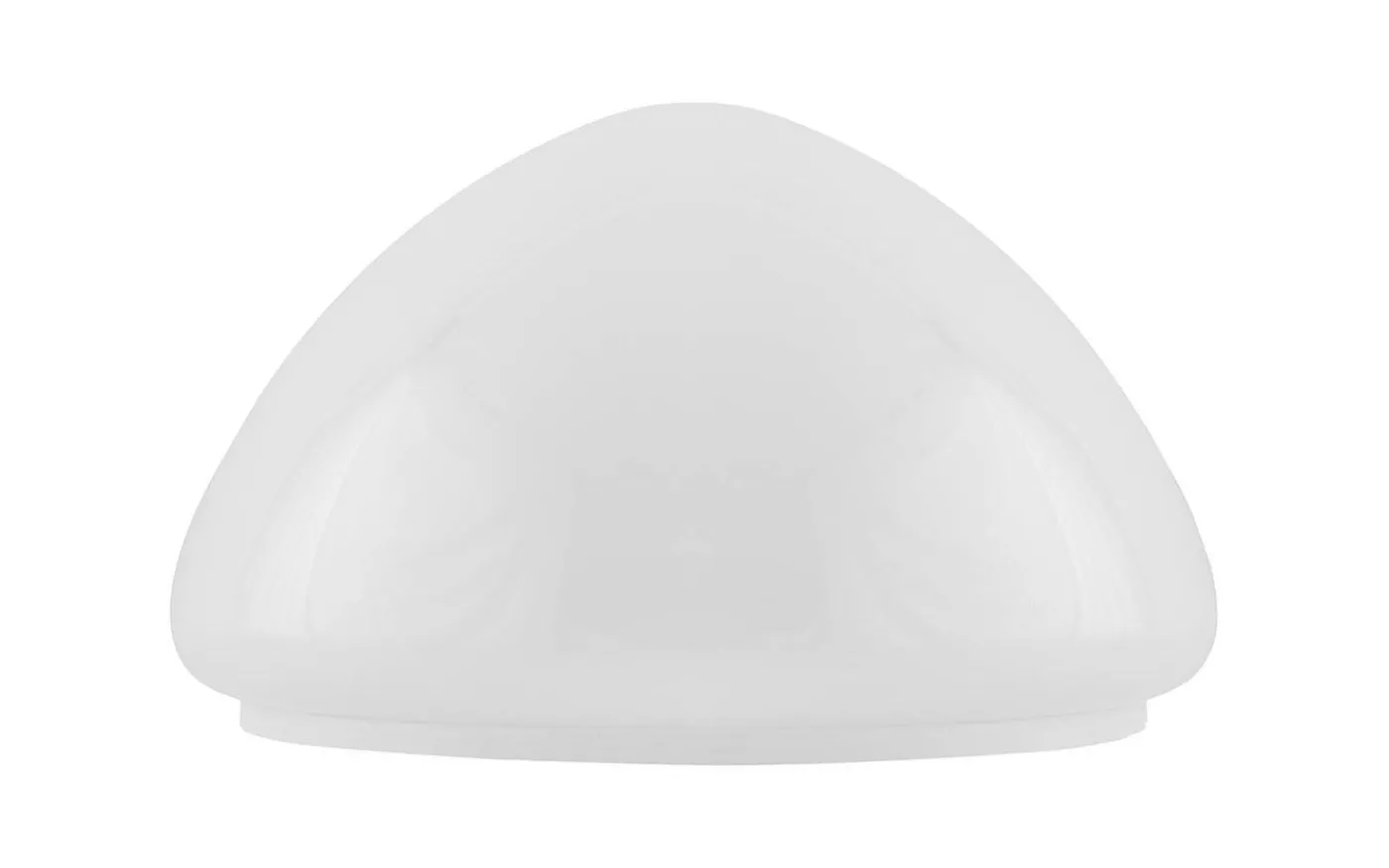 Toppig bordlampskärm 200 - Vitt överfångsglas