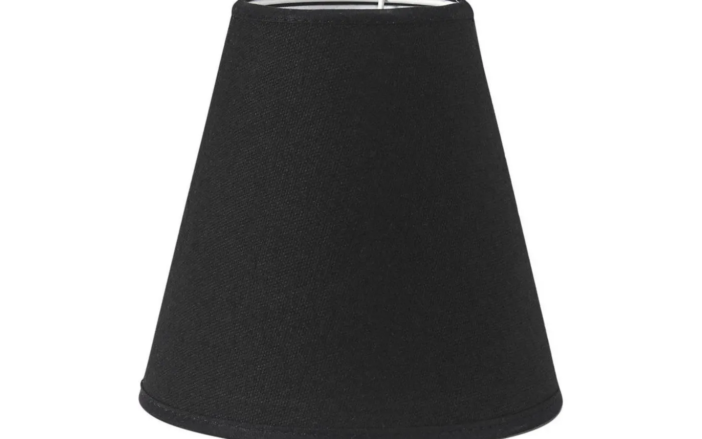 Toppringskärm Ø15cm E14 Franza Svart