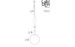 Torrano Fönsterlampa 15cm E14 Brun/Opalvit