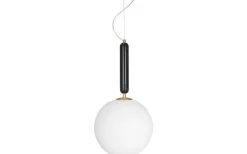 Torrano Taklampa 30cm E14 Svart/Opalvit