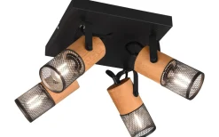 Tosh Spotlight 4-delad E14 mattsvart