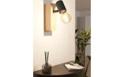 Townshend Vägglampa Brun/Svart