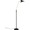 Traveller Golvlampa E27 mattsvart/mattmässing