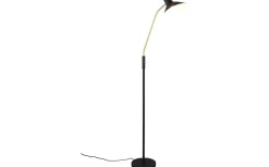 Traveller Golvlampa E27 mattsvart/mattmässing