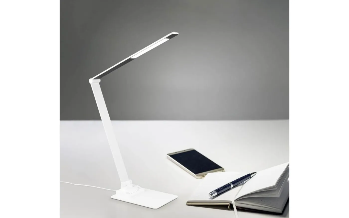 Travis Skrivbordslampa LED matt vit