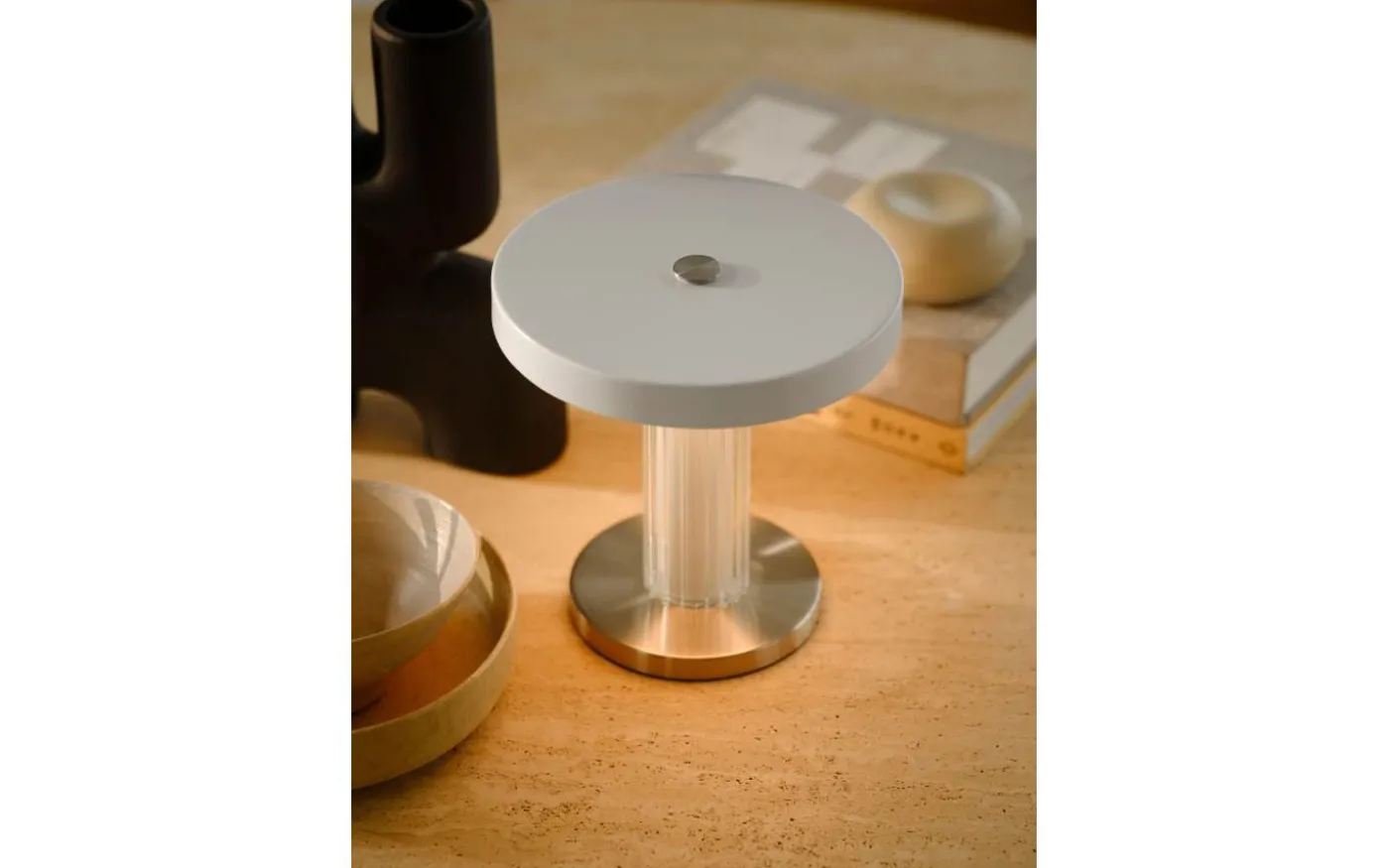 Trezzi Batteridriven Bordslampa 22cm LED Vit