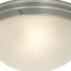 Trind Plafond 24cm Silver/Frostat glas