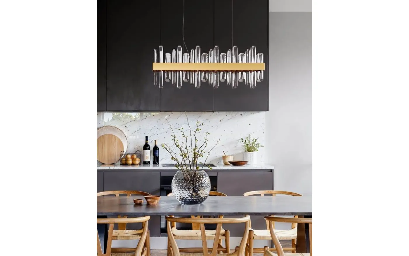 Triumph Bar Taklampa LED 80cm Mässing/Klar